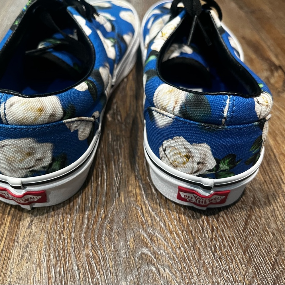 New VANS Era 'Romantic Floral' Shoes Blue/White/Black Men's US 7.5 Women's US 9 - Picture 3 of 7